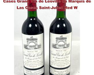 Lot 1947 2pc 1989 Chateau Leoville Las Cases Grand Vin de Leoville du Marquis de Las Cases SaintJulien Red W
