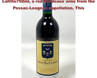 Lot 1983 1994 Chateau Smith Haut Lafitte750ml, a red Bordeaux wine from the PessacLeognan appellation. This 