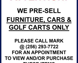 Pre Sale Items