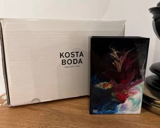 084 Kosta Boda Abstract Art Glass Vase