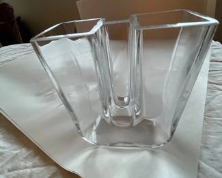071 Iittala Aalto Clear Crystal Glass Vase