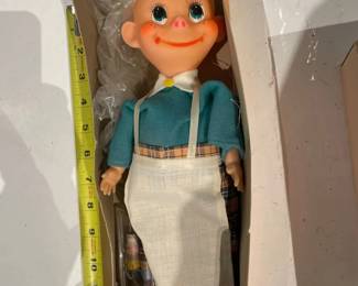 085 Vintage Grandma Chef Novelty Doll in Original Box