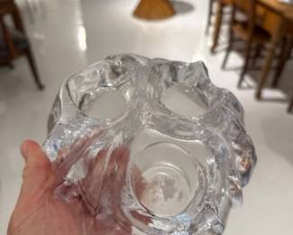 052 Mural Finland glass Iceburg candle holder