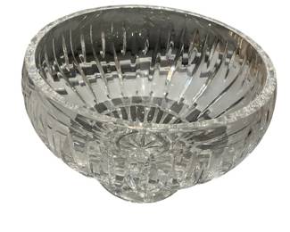 099 Vintage Cut Crystal Glass Bowl
