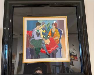 014 Itzchak Tarkay Signed Serigraph Three Women Interior Scene