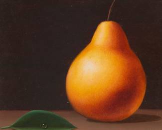 242 Frank Whipple (1923-2016) Still life with pear and leaf Oil on board Signed lower right: Whipple 5 x 5 in. Estimate: $200 - $300