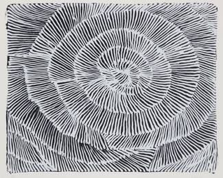 266 Lily Sandover Kngwarreye (1942-2003) "Alhwert (Kangaroo Rat)," 2000 Silkscreen in colors on paper Edition: 1/30 Signed and numbered in pencil in the lower margin: Lily; numbered in ink, "AK6998 / PNt98," on the frame's backing board; Basil Hall Editions, Darwin, Australia, prntr. Image: 19 1/4 x 24 1/4 in.; Sight: 21 1/8 x 25 3/4 in. Estimate: $300 - $500