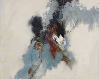 187 Colleen McLean (20th/21st Century) Untitled (abstract) Oil on canvas Signed lower right: Colleen McLean 40 x 40 in. Estimate: $400 - $600