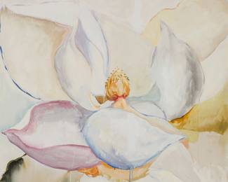 243 Nancy Ellison (20th/21st Century) Magnolia Oil on canvas Unsigned 42 x 42 in. Estimate: $300 - $500