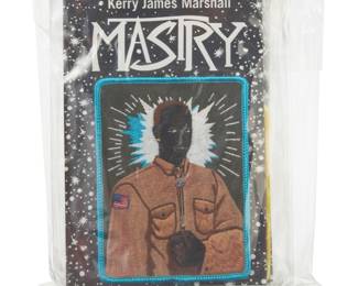 283 After Kerry James Marshall (b. 1955) Six embroidered patches after the "Scout" Series (1990s) by MOCA, 2017 Each rayon thread on poly twill backing in original packaging, comprising: "Brownie," 1995 "Cub Scout," 1995 "Scout (Girl)," 1995 "Scout (Boy," 1995 "Den Mother," 1996 "Scout Master," 1996 6 pieces Overall height 6 1/4 in., width 5 in., depth 1 in.; largest patch 4 1/8 in. x 3 1/8 in. Estimate: $300 - $500