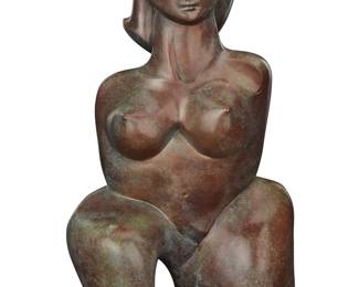 30 Barbara Beretich (1936-2018) Nude figure Patinated bronze Edition: 4/12 Etched with signature and edition: Beretich Height 24 3/4 in., width 15 3/4 in., depth 10in. Estimate: $600 - $800