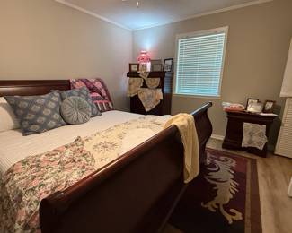 King Sleigh Bed, matching pieces