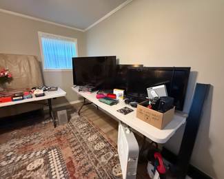 3 televisions, CDs, games 