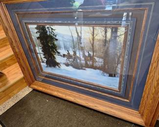 Large Framed Following the River Western Print