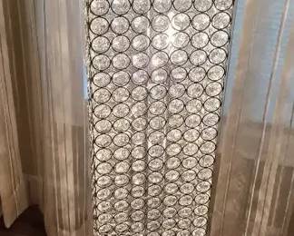 Modern Crystal Column Floor Lamp Approx. 48 Tall