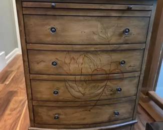 Pulaski HandPainted FourDrawer Accent Chest with PullOut Tray