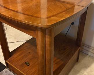 wooden end table