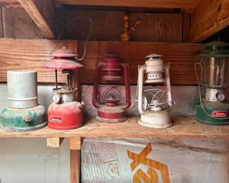 10 old oil lanterns
