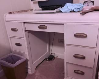 Art Deco painted wooden desk