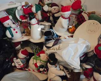 Collection of snow men