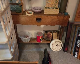 Vases and bottles and a nice table