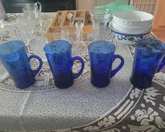 Blue cups
