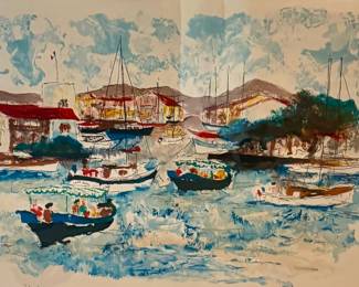 Urbain Hurchet, signed lithograph