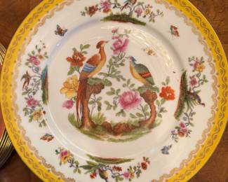 6 of each design dinner plates