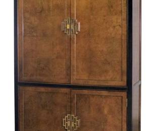 Chinoiserie entertainment cabinet or storage armoire by Century Furniture