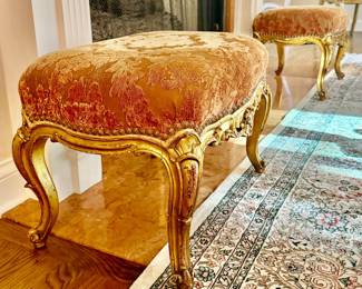 These Louis footstools are incredible