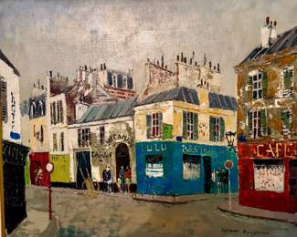 Maurice Utrillo – La blanchisserie 1950