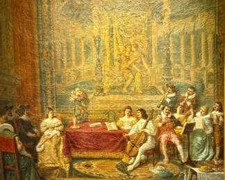 19th C French oil
