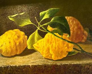 Small 19th C Italian oil on linen signe on reverse