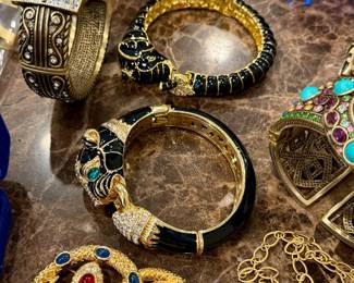 Designer costume jewelry