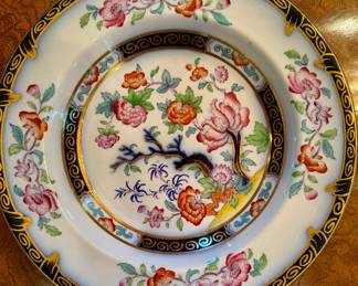 19th C Indian Tree large soup plates