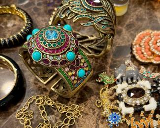 Designer costume jewelry