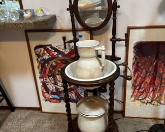 Antique wash stand