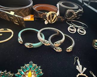Valentino Belt, Dolce & Gabbana, Fendi, Blvgari  Jewelry