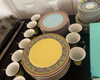 Vintage Versace Rosenthal 12 Settings Russian Dream
