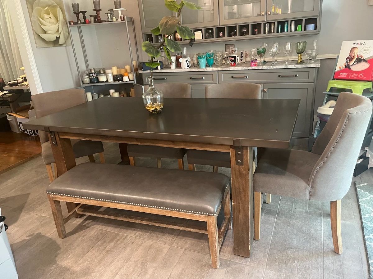 RH table and chairs