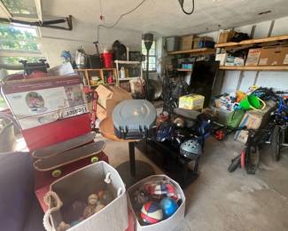 Baseball pitching machine, helmets, balls, bats