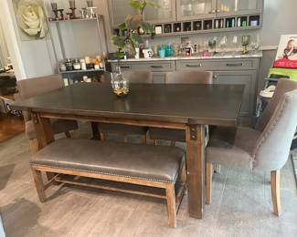 RH  table and chairs