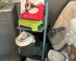 Baby pack and play, potties, sound machine, high chair
