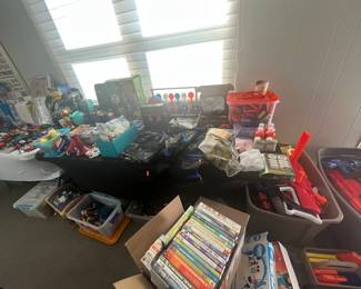 DVD movies, VHS movies, NERF