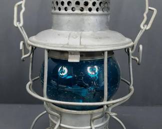 Adlake Kero Cyan Blue 300 Railroad Lantern