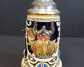 German Beer Stein Viking Stein Leif the Red