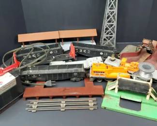 Lionel Train Cars, Props, Transformer, Locomotive