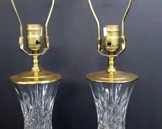 Pair of Waterford Crystal Lamps