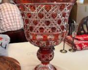 Ruby Bohemian glass