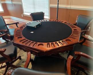 3-in-1 poker table and chairs